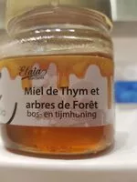 Mängden socker i Miel de thym et arbres de Forêt