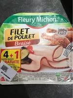 Mängden socker i Filet De Poulet Braisé