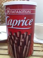 Mängden socker i Caprice Delicious Wafer Rolls with Hazelnut and Cocoa Cream 3,80