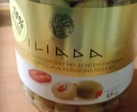 Mängden socker i Olive verte aux poivrons rouge