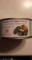 Mängden socker i Feuilles de vigne farcies