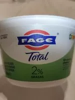 Mängden socker i Fage total 2%