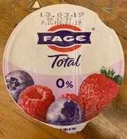 Mängden socker i Yaourt aux fruits rouges