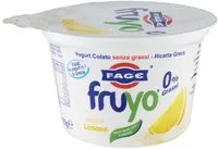 Mängden socker i yogurt colato con pezzi di limone