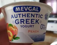 Mängden socker i Mevgal authentic greek yogurt peach
