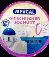 Mängden socker i Original griechischer Joghurt 0%