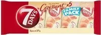 Mängden socker i Croissant with Cocoa Filling Family Pack 5 x (185g)