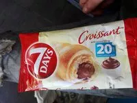 Mängden socker i Croissant with cocoa filling