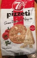 Mängden socker i Pizzeti Grana Padano & Tomato