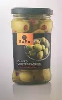 Mängden socker i Olives vertes farcies aux amandes
