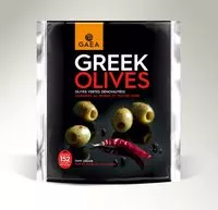 Mängden socker i GREEK - Olives vertes piment et poivre noir