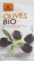 Mängden socker i Olives bio de kalamata entieres