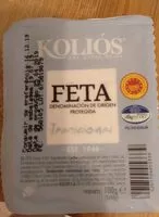 Mängden socker i Koliós Feta tradicional