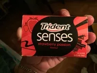 Mängden socker i Trident Senses - Strawberry passion