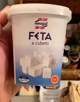 Mängden socker i Feta a cubetti