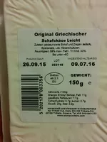 Mängden socker i Schafskäse