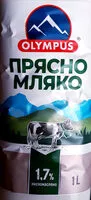 Mängden socker i Прясно мляко Олимпус 1,7%
