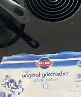 Mängden socker i Mein Original griechischer Sahne Joghurt