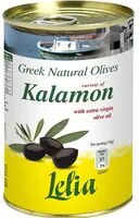 Mängden socker i Aceituna negra con hueso Kalamata