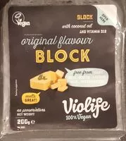 Mängden socker i Violife original flavour Block