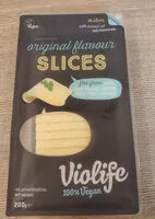 Mängden socker i Violife 100% vegan original flavour slices