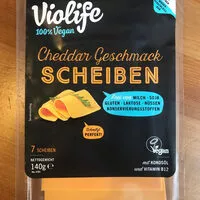 Mängden socker i cheddar Geschmack Scheiben vegan