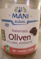 Mängden socker i Kalamata Olive in Lake, entkernt
