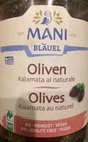Mängden socker i Olives au naturel