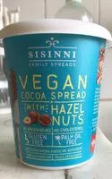 Mängden socker i Vegan cocoa spread with hazelnuts