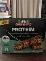 Mängden socker i Protein bars milk chocolate