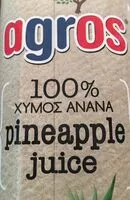 Mängden socker i Jus ananas agros
