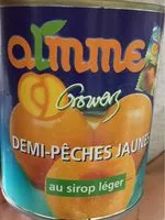 Mängden socker i Pêche Demi Fruit au Sirop Léger