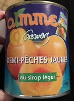 Mängden socker i Demi pêches au sirop leger