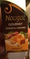 Mängden socker i Nougat gourmet peanut et caramel