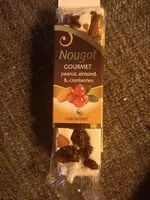 Mängden socker i Nougat gourmet peanut, almond, cranberries