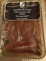 Mängden socker i Filets d’anchois salés a l’huile