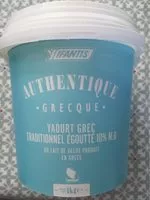 Mängden socker i Authentique yaourt grec