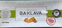 Mängden socker i Baklava walnut and honey