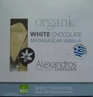 Mängden socker i Organic white chocolate Madagascar vanilla