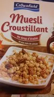 Mängden socker i Muesli Croustillant au sirop d'érable et aux noix de pécan