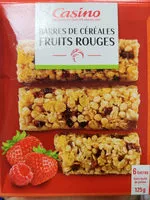 Mängden socker i Barres de céréales Fruits Rouges