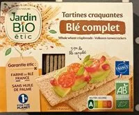 Mängden socker i Tartines craquantes Blé complet