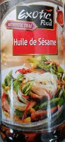Mängden socker i Huile de sésame Exotic food Authentic Thai