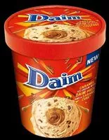Mängden socker i Daim karamelli jäätis