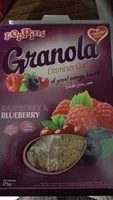 Mängden socker i Granola Crunchy Oat Raspberry &  Blueberry