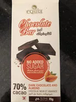 Mängden socker i Dark chocolate and almond bar
