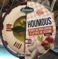 Mängden socker i Houmous purée de pois chiche à la pâte de sésame