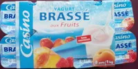Mängden socker i Yaourt brassé aux Fruits Fraise Framboise Abricot Pêche (8 Pots)