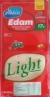 Mängden socker i Edam 17% light