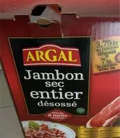 Mängden socker i Jambon sec entier désossé